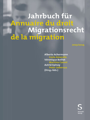 cover image of Jahrbuch für Migrationsrecht 2023/2024--Annuaire du droit de la migration 2023/2024